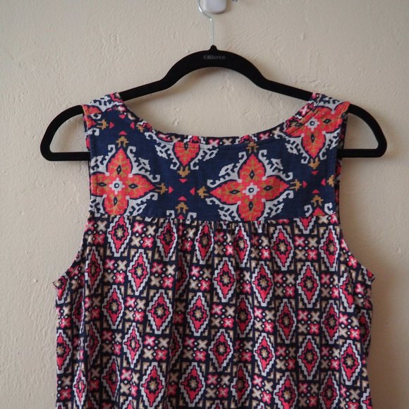 Anthropologie Akemi + Kin Galapa Sleeveless Patterned Tank Top sz M - Picture 4 of 4